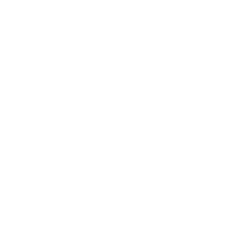 A white shield with a finger print.