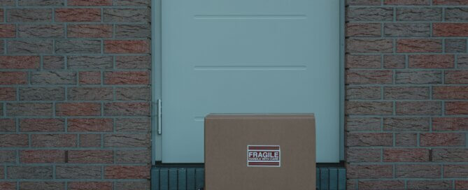 Package in front of door